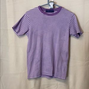 Purple striped tee